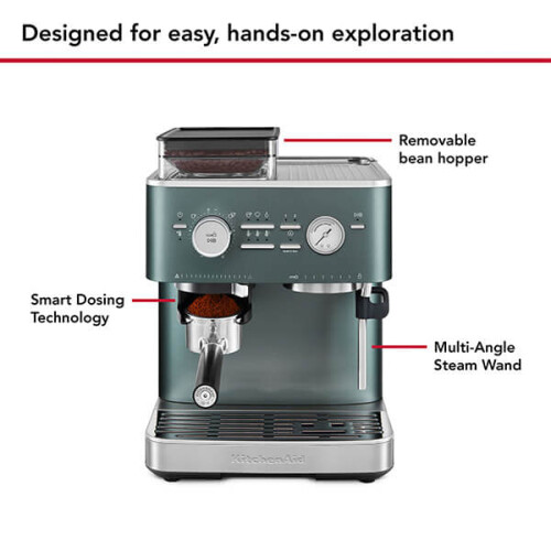KitchenAid KitchenAid Semi Automatic Espresso Machine with Burr Grinder Juniper 1