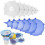 12pcs Silicone Stretch Reusable Container Lids Food Covers Fit All Shape Containers 1