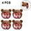 4pcs Baby Safety Anti-collision Edge Corner Guard Protector, Silicone Table Edge Guards 2