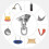 Hook 180 Swing, Stainless Steel Heavy-duty Ceiling Installation Up To 5