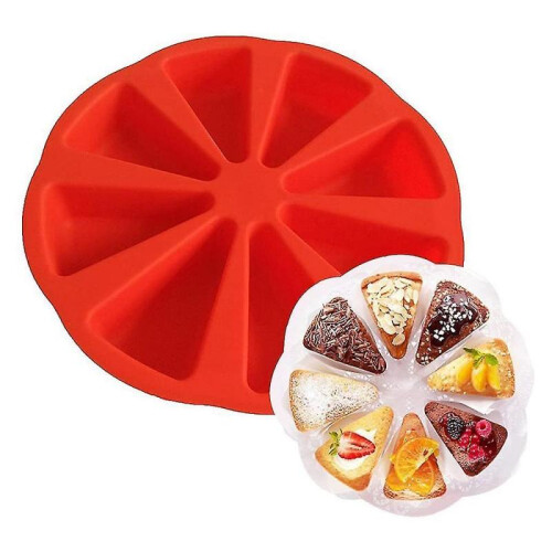 Baking Molds Triangle 8 Cavity Silicone Cake Mold Soap Mould