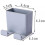 3 Pcs Wall Mount Remote Control Holder, Abs Wall Mount Storage Box for Cell Phone Charging Holder, Remote Control Storage Box 2