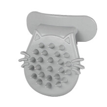 (Grey) Cat Brush Shedding Grooming, Soft Massage Cat Tongue Brush