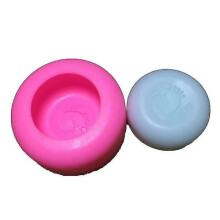 Soap Mould Round Baby Feet Print Silicone Handmade Soap Mold