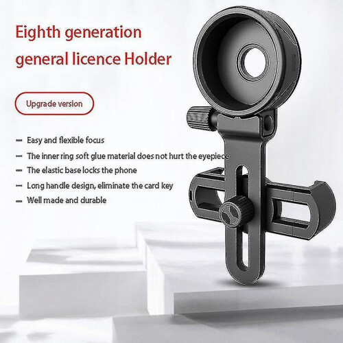 Cell Phone Adapter with Spring Clamp Mount Monocular Microscope Binoculars Telescope Mobile Phone Clip 2