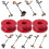 8pcs Replacement Lawnmower Spools with 2 Cap Cover for Worx Thread 4
