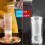 100pcs Clear Drink Pouches Reusable Drinks Bags Portable Stand-up with Straw 4