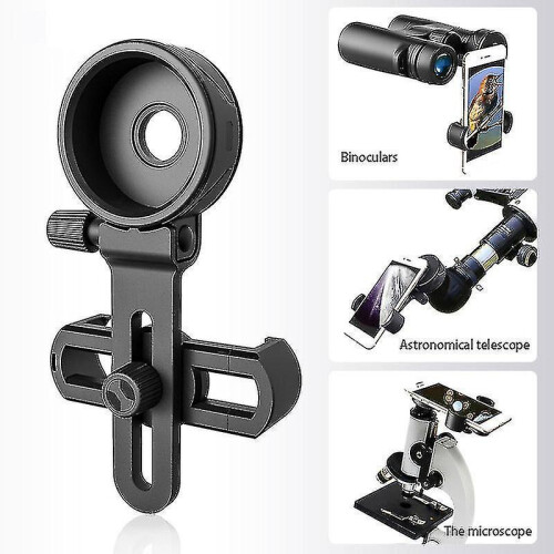 Cell Phone Adapter with Spring Clamp Mount Monocular Microscope Binoculars Telescope Mobile Phone Clip 1