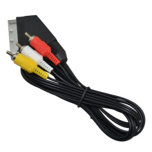 100-stuks Premium SCART naar 3RCA AV-kabels voor NES-console entertainment systemen