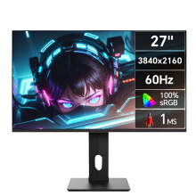 Anmite 27'' IPS 4K Monitor - Hochfarbiges LCD - Display für PS4 und Grafikdesign