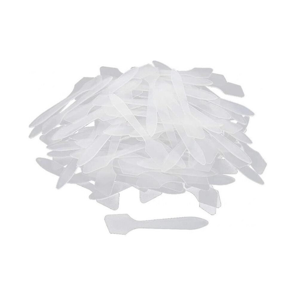 100pcs Disposable Makeup Frosted Tip Spatula Cosmetic Mask Spatula for Mixing And Sampling