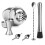 6 Piece Set Professional Stainless Steel Bar Cocktail Set Cocktail Shaker 2