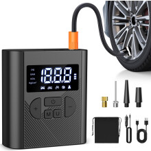 Compressor de Ar Portátil para Encher Pneus Bateria de 6000 Mah e Bomba de Ar Sem Fio de 12 V Dc para Pneus de Carro Bomba de Pneu de