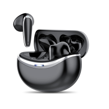 Bluetooth 5.2 Headphones with 32H Playtime, USB-C Fast Charge, IPX7 Waterproof, Wireless Noise Cancelling Earbuds for Sports/Study(Black)