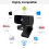Webcam com Microfone para Desktop Autofoco Webcam para Portátil Câmera para Computador Webcam Usb Hd 1080P Compatível com 6