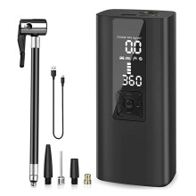 8000mAh Tire Inflator Pump 150PSI Electric Wireless Portable Car Air Compressor Dual Display for Motorcycle Bike Car Tyre Balls(Black)