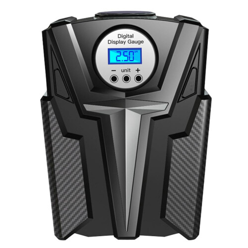 Bomba de Pneu 12V Compressor de Ar Inflar Pneus de Carro e Bicicleta com Parada Automática e Display Digital com Luz de Fundo Dc12V Pre
