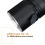 Ultra Light Portable Waterproof Rechargeable LED Flashlight Mini Torch with Lanyard(Black) 7