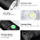 Ultra Light Portable Waterproof Rechargeable LED Flashlight Mini Torch with Lanyard(Black) 4