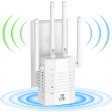 Wifi Extender, pokrýva 12 880 m2. Ft., podporuje 105 zariadení, 1200 Mb/s dvojpásmový zosilňovač konektivity pre domácnosť a vonku (Bra