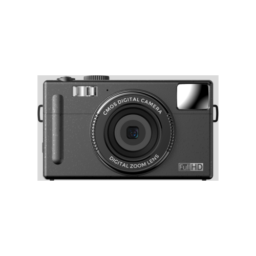 Câmara Digital Compacta 1080P 48Mp Tela Lcd de 3 0 Polegadas Foco Automático Zoom Digital 16X Anti-Vibração Flash Embutido Preto