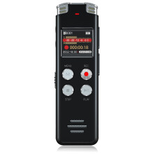 Mini prenosný hlasový záznamník Hlasom aktivovaný pre prednášky Stretnutia Rozhovory Záznamník zvuku s USB Mp3 – čierny