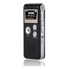 8 GB digitálny audio rekordér na prehrávanie prednášok Malý páskový rekordér Upgradovaný nabíjateľný USB čierny