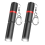 Mini LED Keychain Flashlight, 2 Pack Pocket Size Torch with 3 Light Modes, Waterproof Ultra Bright Portable Key Chain Small Flash Light(Black) 1