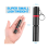 Mini LED Keychain Flashlight, 2 Pack Pocket Size Torch with 3 Light Modes, Waterproof Ultra Bright Portable Key Chain Small Flash Light(Black) 2