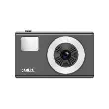 Appareil photo numérique rétro CCD 1080p pour adolescents, carte SD 32 Go, zoom 16x, noir