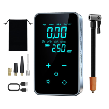 Portable Air Compressor Tire Inflator 150PSI Tires Air Pump with Digital Pressure Gauge LED Light 3600mAh Battery Cordless Mini Tire Pump(Black)