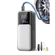 Compresseur d'air portable, gonfleur de pneus de voiture avec manomètre, 150 psi et gonfleur de pneus sans fil pour voiture