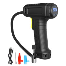 Compressor de Ar Inflador de Pneus Sem Fio Inflador de Pneus Portátil Portátil com Manômetro Digital Bomba de Pneu Sem Fio de Bateria Reca