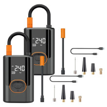 Pompe à air portable multifonctionnelle pour pneus, compresseur d'air portable pour voiture, gonfleur de pneus sans fil, compresseur d'air portable