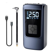 Tire Inflator Air Compressor Portable Pump, Automatic Digital LCD Pressure Guage 150PSI Cordless, Bike Car Ball Motorcycle(Black)