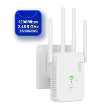 Amplificateur Wi-Fi VPMKP, extension sans fil longue portée, routeur haut débit, point d'accès, 1 200 Mbps, double bande 5 GHz, 2,4 GHz