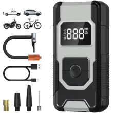 Compressor Ar Portátil para Inflador Pneus Bomba Ar Sem Fio Poderosa 150 Psi para Pneus Carro com Display Lcd Pressão Precisa
