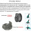Capuchon de bobine de coupe-bordures durable pour Bosch, lot de 2 pièces, gris 3