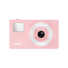 Appareil photo numérique rétro CCD 1080p pour adolescents, carte SD 32 Go, zoom 16x, rose