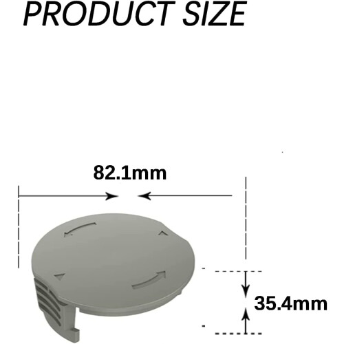 Capuchon de bobine de coupe-bordures durable pour Bosch, lot de 2 pièces, gris 1