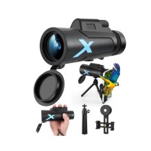 Telescópio Monocular de Alta Potência 12X50 com Tripé para Smartphone Bolsa Portátil Visão Grande com Prisma Bak4 e Tecnologia de Lente Fmc