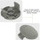 Capuchon de bobine de coupe-bordures durable pour Bosch, lot de 2 pièces, gris 5