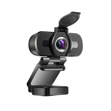 Computer Camera Arrival Mini Web Camera Free Driver Student Class Computer Camera Micro Inside Webcam 1080P Webcam with Cover for Laptop(Black)