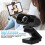 Full HD 1080p Webcam with Microphone for Desktop,USB Online Class Computer Camera,Plug and Play Web Cam Mount Built in Pickup(Black) 4