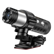 WiFi 4K UHD Waterproof Bicycle Motorcycle Wide Angle Anti-Shake Lens Sports Camera with App Control and Loop Recording Underwater Camera(Black)