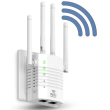 Posilňovač signálu Wifi Range Extender, 1200 Mbps dvojpásmový zosilňovač pre domácnosť, pokrytie až 12 880 štvorcových stôp, podporuje