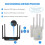 Extensor WiFi 2024, 1200Mbps, 2.4G Dual Band com 4 Antenas - 2