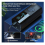 Compresseur d'air portable, gonfleur de pneus portable P008, noir 3