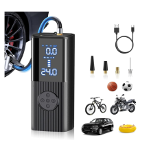 Portable Air Compressor, Tire Inflator Portable Compressor 2X Faster 150PSI Cordless Air Pump for Cars, Cordless12V Pump For Car Tires(Black)