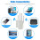 Extensor WiFi 2024, 1200Mbps, 2.4G Dual Band com 4 Antenas - 6